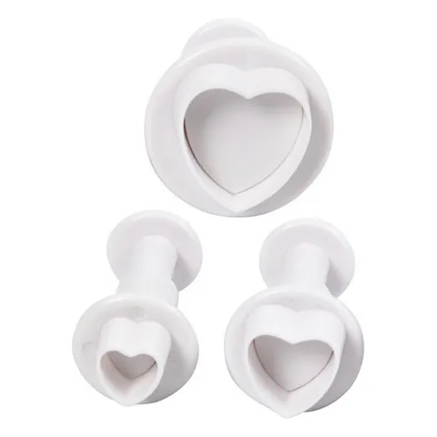 Hjärtformade utstickare, 3-pack