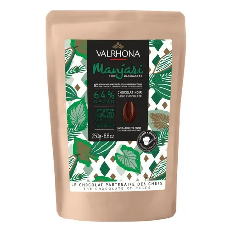 Mörk choklad Manjari 64 %, Valrhona