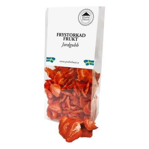 Frystorkade jordgubbar, Pralinhuset