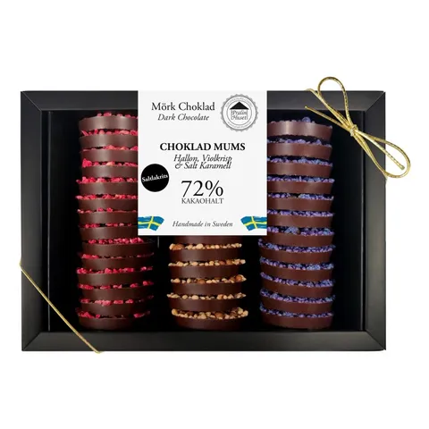 Pralinask Choklad Mums 72 %, Pralinhuset