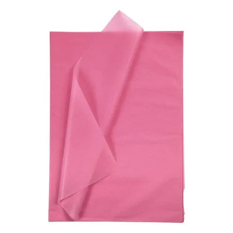 Silkespapper i rosa, 25 ark