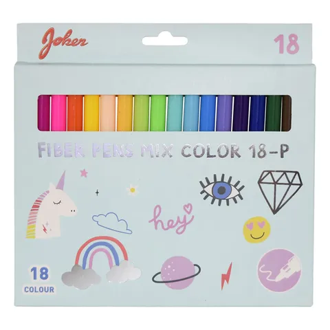 Fiberpennor, 18-pack
