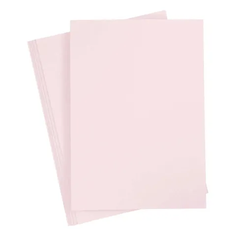 Kartongpapper i ljusrosa, 10 ark
