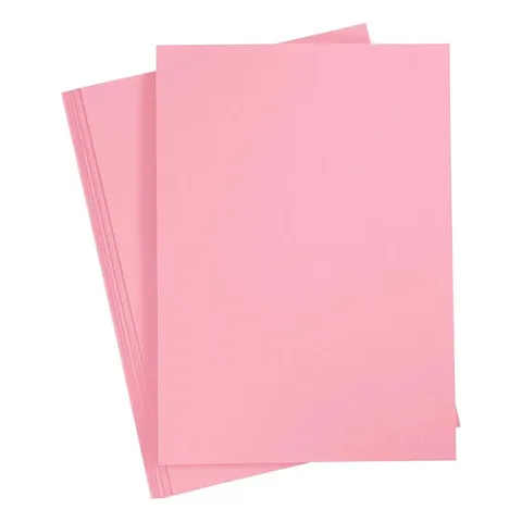 Kartongpapper i rosa, 10 ark