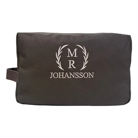 Necessär med broderat namn, Medgravyr