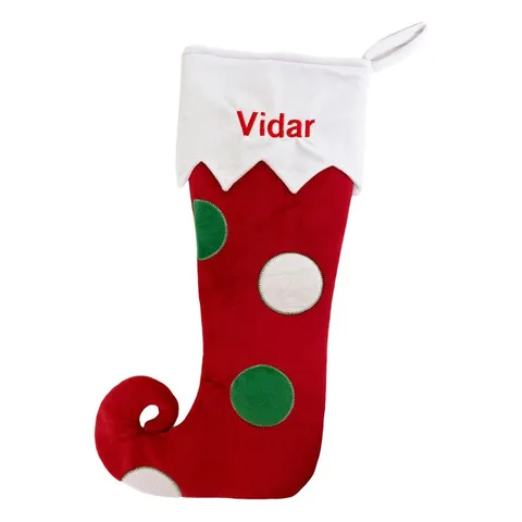 Julstrumpa med namn