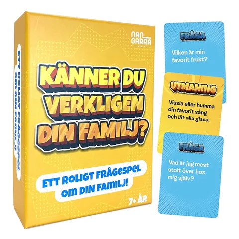Frågespelet Känner du verkligen din familj