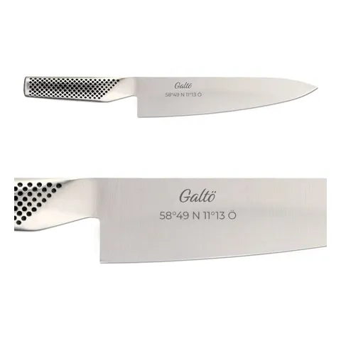 Kockkniv G-2 med gravyr, Global