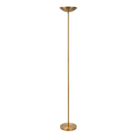 Golvlampa Zenith i mattguld, Lucide