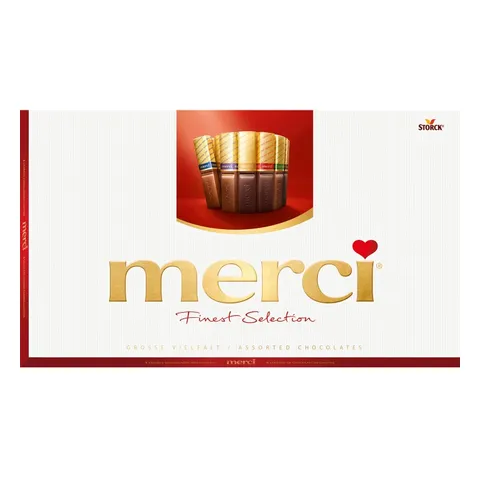 Chokladpraliner, Merci