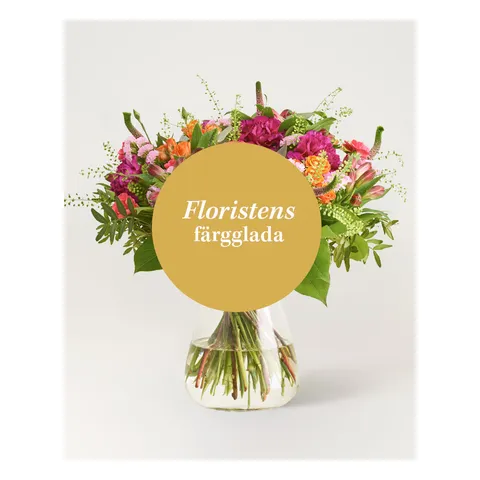 Floristens färgglada bukett, Interflora