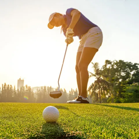 Grönt kort-kurs i golf