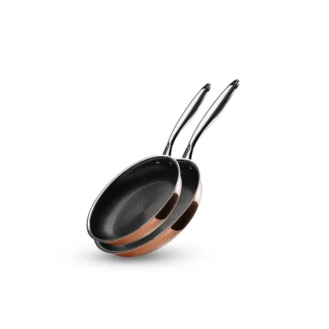Stekpannor Kobber 24 och 28 cm, Onyx Cookware