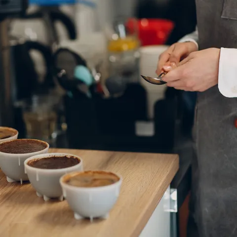 Kaffeprovning för två