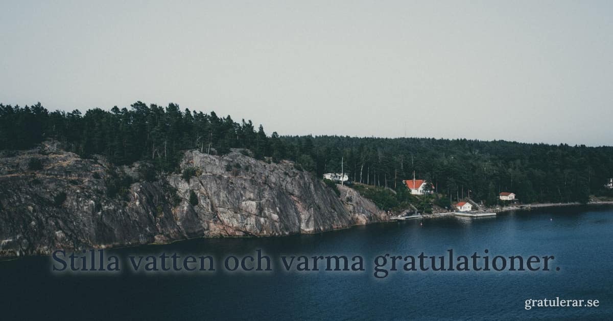 Klippig kust och stilla vatten i den svenska skärgården